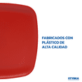 thumbnail image 4 of Vajilla de Plástico Color Rojo de 33 piezas, 4 of 8