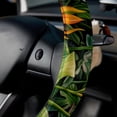 thumbnail image 5 of Tropical Plants Printed 14.5 Inch PVC Leather Car Wheel Covers Steering Wheel Cover Auto Accessories, 5 of 6