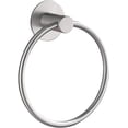 thumbnail image 4 of Elegante porta toallas de mano de acero inoxidable, adhesivo a prueba de óxido, montaje en pared para baños y cocinas, sin perforaciones, fácil instalación, 4 of 5