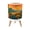 Color 2, variant on Small Trash Can with Lid Botanical Vine Art Stained Glass 1.8 Gallon Dog Proof Trash Can Round Garbage Can Waste Bin Wastebasket for Bathroom Bedroom Living Room