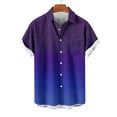 thumbnail image 4 of ZCFZJW Summer Hawaiian Beach Shirts for Men Big and Tall Regular Fit Casual Short Sleeve Button Down Graphic Vacation Tees Tops Lightweight Holiday Outfit Clothes 2025 Purple S, 4 of 6