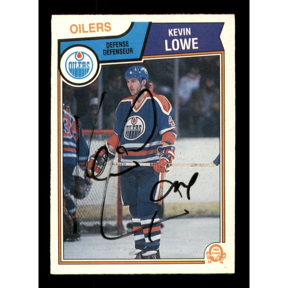 Kevin Lowe Autographed 1983-84 O-Pee-Chee Card #37 Edmonton Oilers SKU #251956
