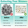 thumbnail image 4 of Reusable Sticker Book Blank Pages A5 Size 40 Sheets Stickers Storage Keeper Snow Mountain Forest Cover for Adults Release Paper Labels Organizer, 4 of 9