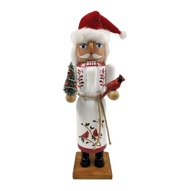 Santa's Workshop Inc. Home Decorative 14" Cardinal Claus Nutcracker
