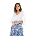 thumbnail image 1 of Blusa manga campana con cinto, 1 of 5