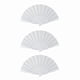 thumbnail image 1 of 3X Ventilador de Mano Plegable de Plastico Y Tela para Senoras Y Hombres Blanco, 1 of 9