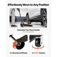thumbnail image 6 of KFFKFF Low Profile Steel Floor Jack, 3 Ton Capacity, Hydraulic Racing Jack with Quick Lift Pump & Foot Pedal, Trolley Car Lift for SUVs and Pickups, Lifting Range 5.1"-19.7", 6 of 9