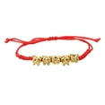 thumbnail image 1 of Tiger año rojo cuerda pulsera rojo nudo cuerda brazalete amuleto para protección, 1 of 6