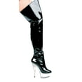 thumbnail image 3 of Ellie Shoes E-609-Casino 6 Heel Pointed Stilletto Thigh High Boots White / 10, 3 of 5