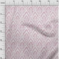 thumbnail image 3 of oneOone Cotton Poplin Light Pink Fabric Ikat Quilting Supplies Print Sewing Fabric By The Yard 56 Inch Wide, 3 of 6