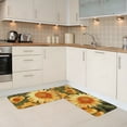 thumbnail image 5 of Honeii Golden Sunflower In Field Print Kitchen Mat [2 PCS] for Floor, Waterproof Non-Slip Rugs, Kitchen Decor,Standing Mat for Floor,Office, Sink, Laundry, 5 of 6