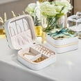 thumbnail image 6 of Mother's Day Dragonfly Stylish Jewelry Box with Adjustable Grids & Metal Zipper for Rings, Earrings, Bracelets - Compact and Convenient, 6 of 6