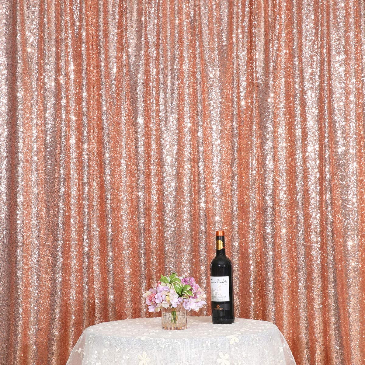 Details about   6ftx6ft Rose Gold Sequin Wedding Party Backdrop Sparkly Photography Background 