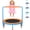 Orange, variant on Cochan 36inch Mini Trampoline for Kids, 3FT Small Indoor Trampoline with Handlebar Ages 1-6, Foldable Kids Trampoline for Toddlers, Brithday Gift for Boy and Girl