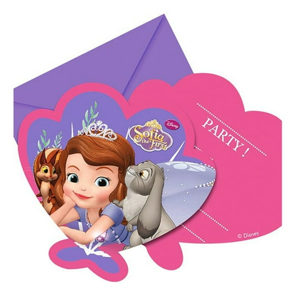 Sofia The First Invitations (Lot de 6)