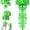 Green, variant on 31.5" Green Plush 3D Dinosaur Skeleton Halloween Costume Headpiece - Triceratops Skull Hat with Long Spine Tail, Family Matching Dino Dress-Up