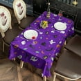 thumbnail image 6 of Purple Halloween Pattern Rectangle Tablecloth 60"x102",Waterproof Polyester Rectangle Table Cloth, Wipeable Spillproof Polyester Tablecloth for Dining, Camping, Indoor and Outdoor, 6 of 6