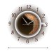 thumbnail image 2 of Reloj de cuarzo simple y silencioso de estilo moderno con diseño de taza de café y fondo for decoración del hogar., 2 of 6