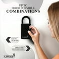 thumbnail image 5 of Kingsley Guard-a-key Black Realtor's Lockbox for House Key, 5 Key Capacity, Resettable Code House Key Safe Security Lock Box for Outside, 5 of 8