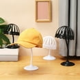 thumbnail image 3 of ZenCart Hat Rack Stand for Hats Wigs Exhibition Multiple Sizes with Lace Edge Bucket Hat Fisherman Hat Display Holder Hat Organizer for Home Stores, 3 of 8