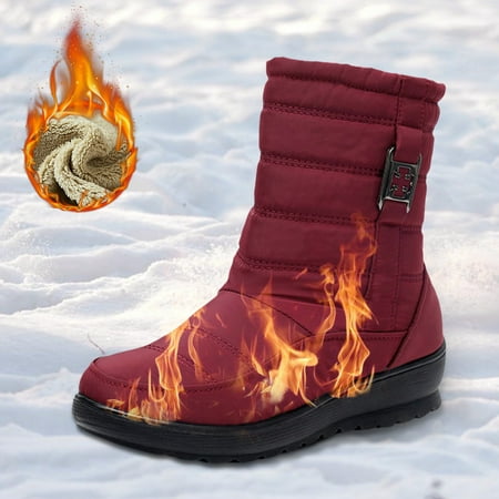 

Gubotare Combat Boots Women s Elastic Chelsea Boots Block Heel Platform Lug Sole Ankle Booties Red 9.5