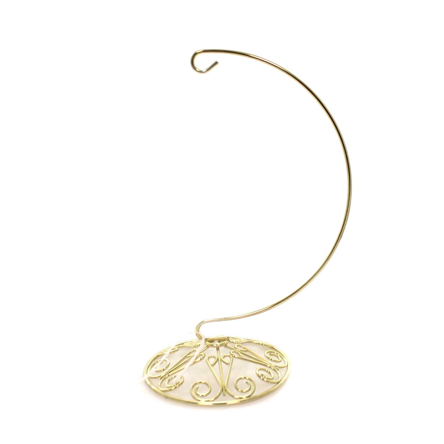 Christmas BRASS ORNAMENT STAND MEDIUM Metal Ornate Holder Bb430l