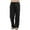 A-Black207, variant on Dual Pocket Straight Trousers For Men Drawstring Waist Loose Cut Summer Daily Casual Pants