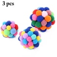 thumbnail image 1 of 3PCS Christmas Cat Toy Creative Colorful Ball Catnip Pet Toy Pet Chew Toy, 1 of 6