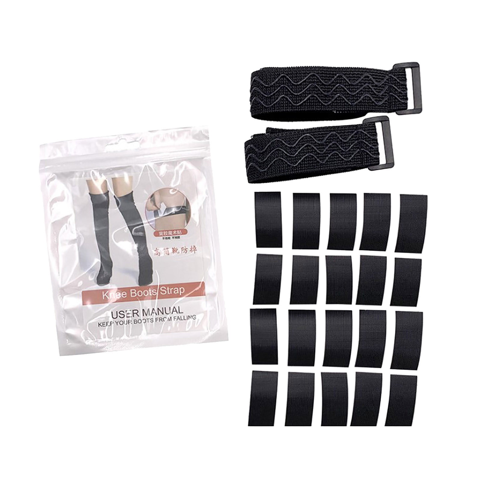  Wisdompro Boot Straps, 1 Pair Knee Boot Straps of Elastic  Adjustable Belt, plus Extra 12 Pcs Adhesive Tape Hook Sticker for fall-off  prevention : Sports & Outdoors