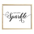 thumbnail image 2 of Darling Souvenir Let Love Sparkle Wedding Decor Sign, Calligraphy Party Print Sparkles Send Off Wedding Signage Print, 2 of 6