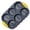 Gray, variant on Mesh Silicone Hamburger Bun Baking Pan, 6-Cavity 4 Inch Non-Stick Mold, Perforated Gluten Free Bread Tray, Kitchen Tool for Homemade Buns