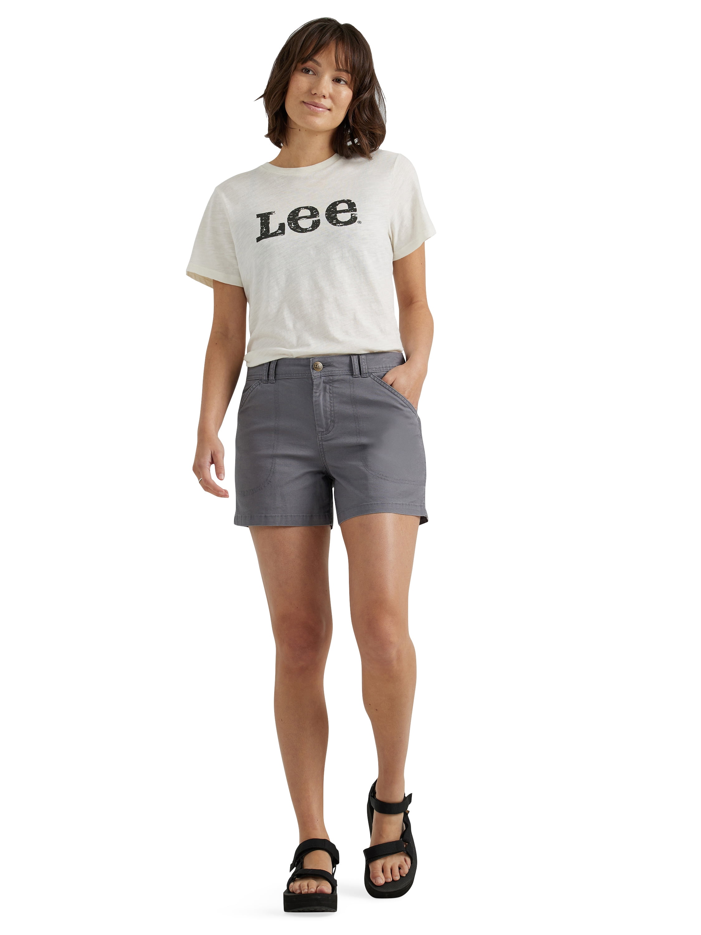 Lee® Women's Legendary Mid Rise Carpenter Short with Hammer Loop