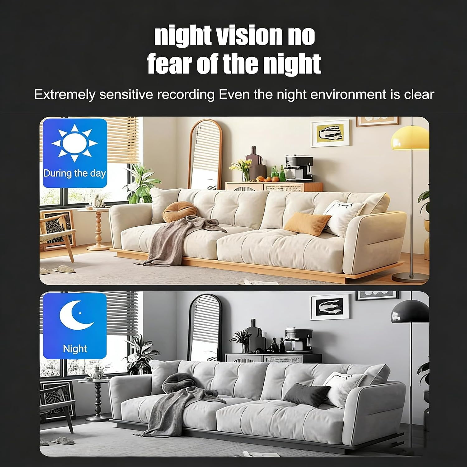 Upgraded Ultra-Invisible No-Plug Camera, Invisible Mini Camera Wireless, Mini Hidden Camera, Small Cameras Hidden Wireless, Wireless Indoor Security Camera for Pet/Nanny (3pcs)