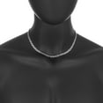 thumbnail image 4 of 5.3mm .925 Sterling Silver Diamond-Cut Flat Mariner Chain Necklace, 30 inches + Gift Box, 4 of 7