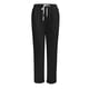 thumbnail image 3 of Gibobby pantalones termicos mujer Pantalón de cintura elástica para mujer con bolsillo Pantalón suelto Pantalones de color sólido (Negro, S), 3 of 5