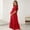 Red, variant on QSAWXQZ Women's Maternity Dress V Neck Short Sleeve Ruffle Hem Loose a Line Maxi Dress for Evening M