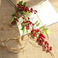 thumbnail image 2 of Bewildely Navidad artificial bayas rojas pequeña espuma fresca fruta falsa simulación hogar Navidad fiesta DIY accesorios de decoración Kits de decoración para fiestas rojo Bewildely JJ16241-02, 2 of 6