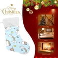 thumbnail image 4 of Coolnut Christmas Stockings Unicorn and Rainbow , 1 Pack 17.7" Xmas Fireplace Santa Socks Christmas Tree Hanging Stockings Decoration for Christmas Holiday Xmas Gift, 4 of 6