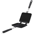 thumbnail image 2 of ABCISI Double-Sided Frying Pan, Flat Bottom Double-Coated Sandwich Maker, Non-Stick Breakfast Grilled Cheese and Panini Maker, Waffle Pancake Snack Griddle Pan, Kitchen Tortillas Maker, 2 of 9