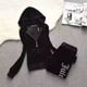 thumbnail image 1 of Y2K NUEVO Chándal de terciopelo para mujer, traje deportivo para primavera/otoño, chándal jugoso, chaqueta con capucha, pantalones deportivos de terciopelo para mujer, 1 of 2