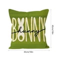 thumbnail image 3 of Nmdmisc Happy Easter Hunny Bunny Throw Pillow Covers, 18 x 18 Inch Easter Eggs Bunny Spring Cushion Case for Sofa Couch, 3 of 6