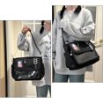 thumbnail image 3 of Sunyuer Women Ita Bag Messenger Crossbody Bag, Large Capacity Clear Window Display Shoulder Purse, Casual Multi‑Pocket Daily Commute School Travel Tote Bag, 3 of 8