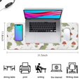 thumbnail image 5 of Long Mouse Pads for Desk,White Cartoon Dinosaurs Mushrooms Desk Mats on Top Of Desks, Desk Mouse Pad Extra Large with 3mm Non-Slip Base and Stitched Edge for Gaming,Work,Home 31.5"x11.8", 5 of 5
