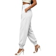 thumbnail image 7 of XuJwPNcy Women's Pants Comfort High Waisted Dressy Harem Pants Work Office Pleated Trousers with Pockets Fashion Outfits, 7 of 7