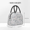 thumbnail image 2 of Balery white Moose winter tree Bolsa de Almuerzo para Mujeres, Caja de Almuerzo, Bolsa de Almuerzo Pequeña Impermeable, Tote de Almuerzo Reutilizable con Gran Capacidad, 2 of 6