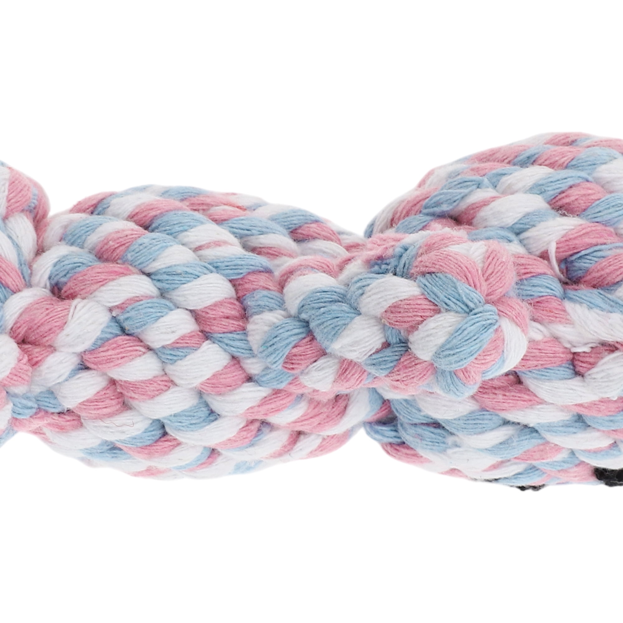 Unique Bargains Puppy Teethings Chewer Bear Shape Dog Chew Rope Braided Cotton Teeth Cleaning Rope Assorted Color Bear Shape Assorted Color 2 Pcs