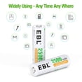 thumbnail image 3 of Pilas AA recargables EBL 2500 mAh 1,2 V (paquete de 10), 3 of 9