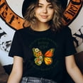 thumbnail image 3 of Christian Goodness of God Butterfly Floral Faith Graphic T-Shirt, Black, Size 2XL, 3 of 6