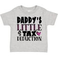 thumbnail image 3 of Inktastic Daddy's Little Tax Deduction Pink Hearts Boys or Girls Toddler T-Shirt, 3 of 5