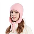 thumbnail image 5 of Caywon Women's Ear Protection Beanie Hat Winter Thickened Outdoor Ski Windproof Large Head Circumference Cold Proof Warm Hat Suitable for Skiing Hiking​, 5 of 5